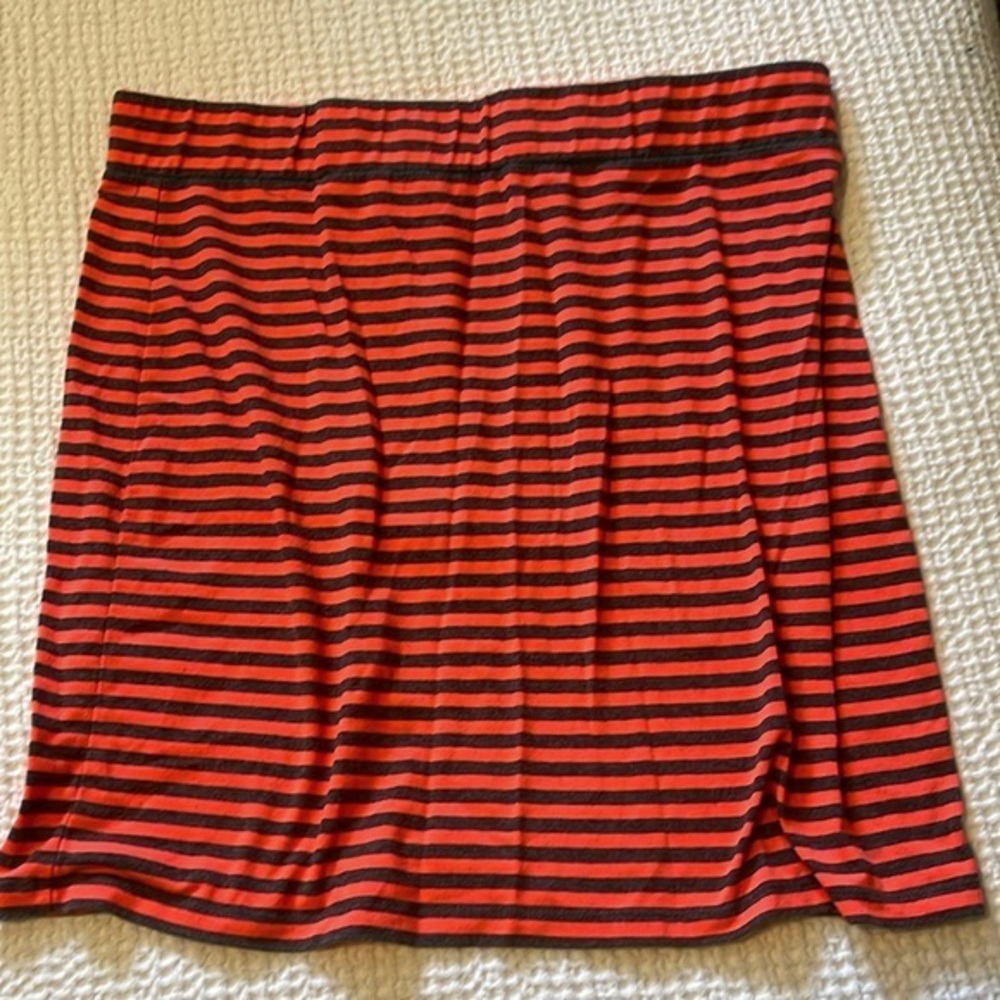 Divided by H&M mini skirt Gray and Orange stripes 5/$20